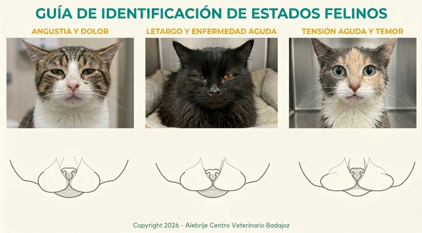Como saber si tu gatos tiene dolor - Guia de estados Felinos - Veterinarios en Badajoz