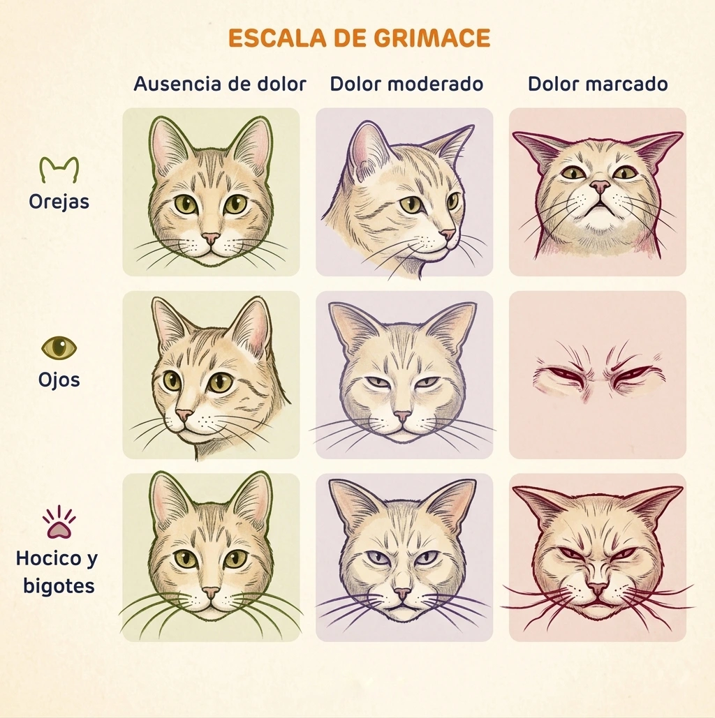 Escala de Grimace en Gatos - Alebrije, Clínica Veterinaria en Badajoz